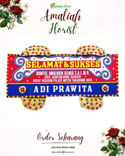 Karangan Bunga Ucapan Selamat di Sermaf
